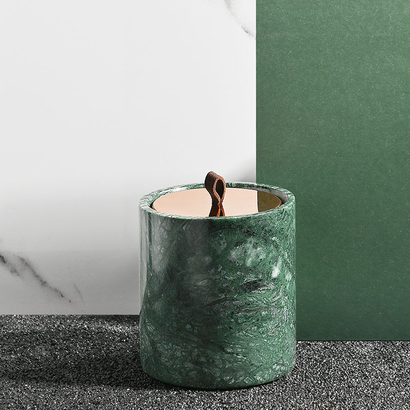 M&Scent Grossist Lyx Skräddarsydd Inredning Privat Label Svart Glas Kristall Doftande sojavaxljus