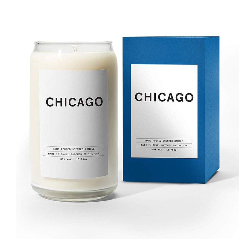 M&Scent Organic Customized Keramiska Milky Woodwick ljus, ljusbehållare