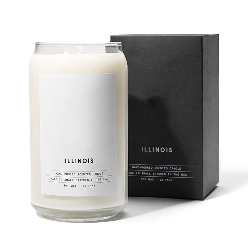 M&Scent Organic Customized Keramiska Milky Woodwick ljus, ljusbehållare