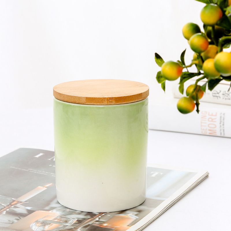 M&Scent Private Label Heminredning Anpassade doftljus i keramiska ljusburkar