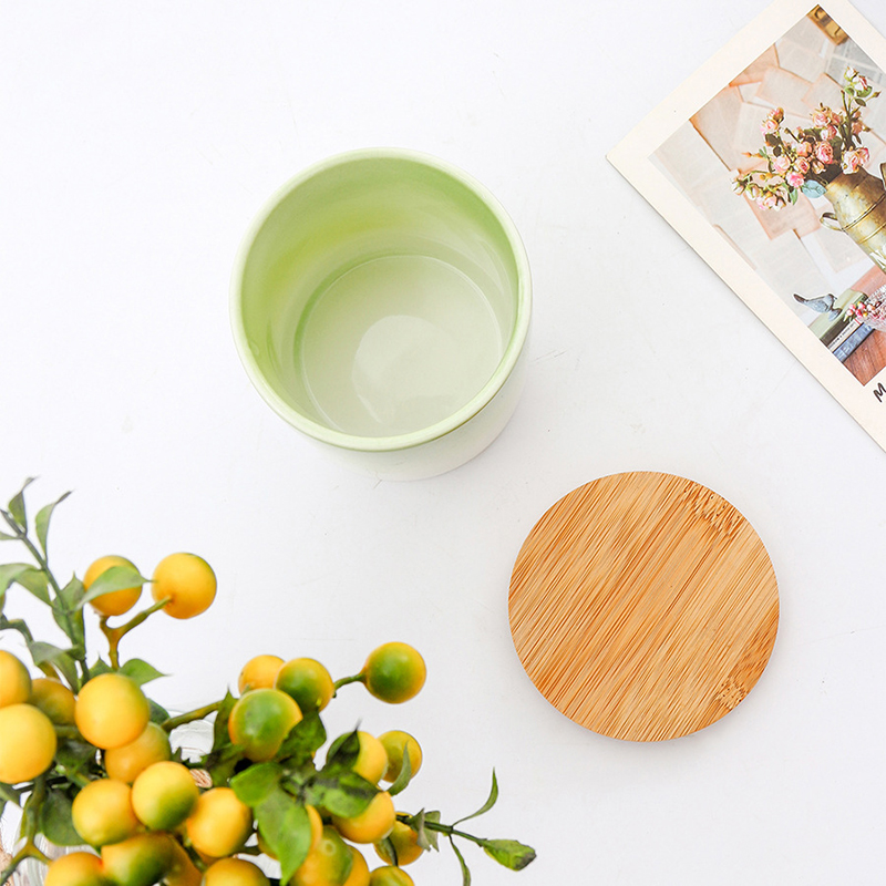 M&Scent Private Label Heminredning Anpassade doftljus i keramiska ljusburkar