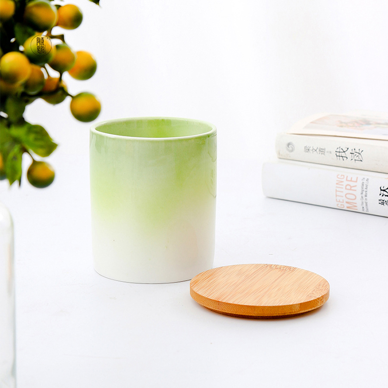 M&Scent Private Label Heminredning Anpassade doftljus i keramiska ljusburkar