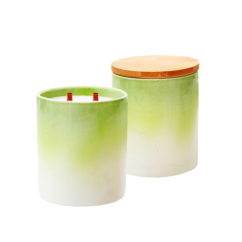 M&Scent Private Label Heminredning Anpassade doftljus i keramiska ljusburkar