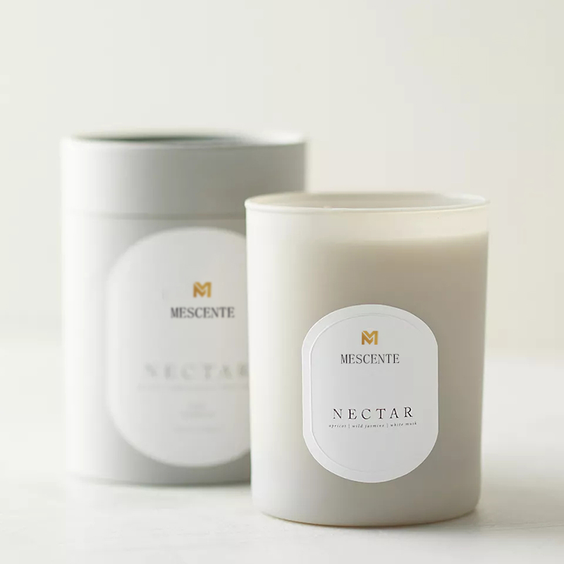 M&Scent Custom Logo Meditation Giftfria stenar Ört Handhällda Naturligt doftande sojavax Kristallljus