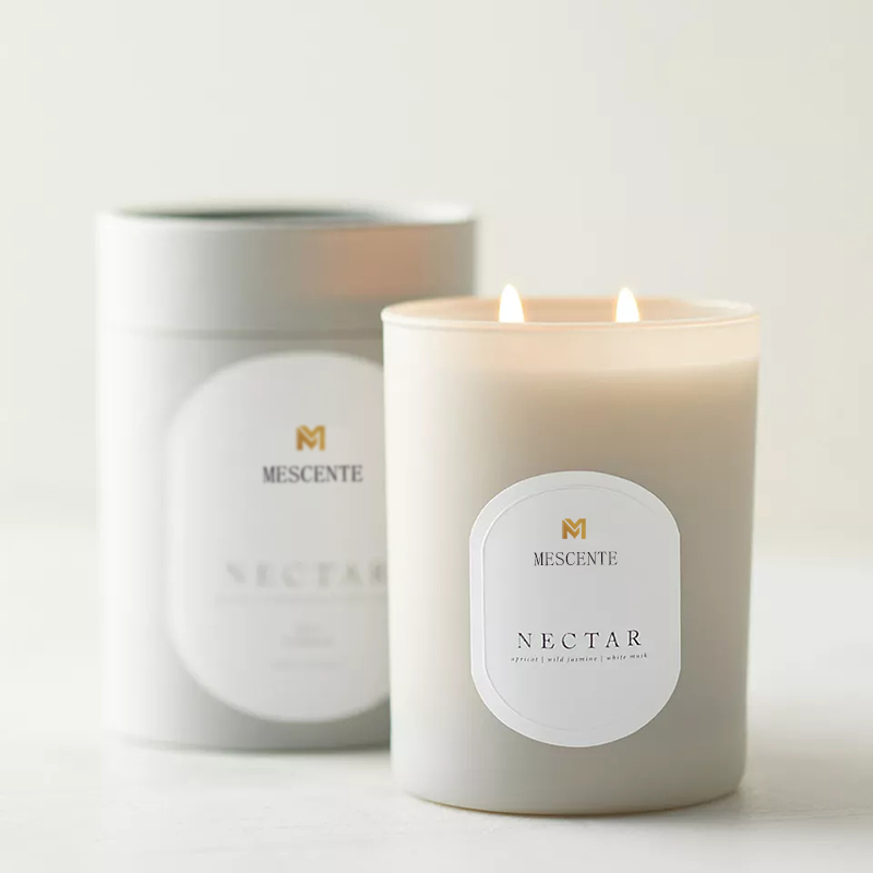 M&Scent Custom Logo Meditation Giftfria stenar Ört Handhällda Naturligt doftande sojavax Kristallljus