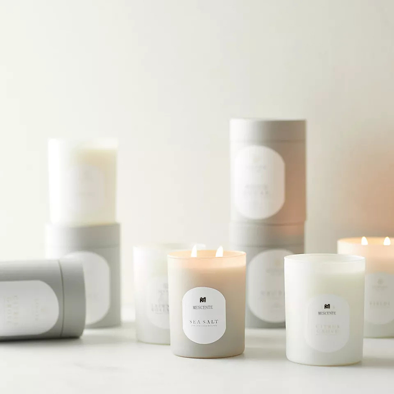 M&Scent Custom Logo Meditation Giftfria stenar Ört Handhällda Naturligt doftande sojavax Kristallljus