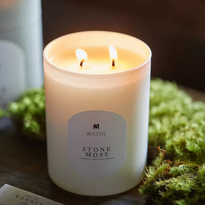 M&Scent Custom Logo Meditation Giftfria stenar Ört Handhällda Naturligt doftande sojavax Kristallljus