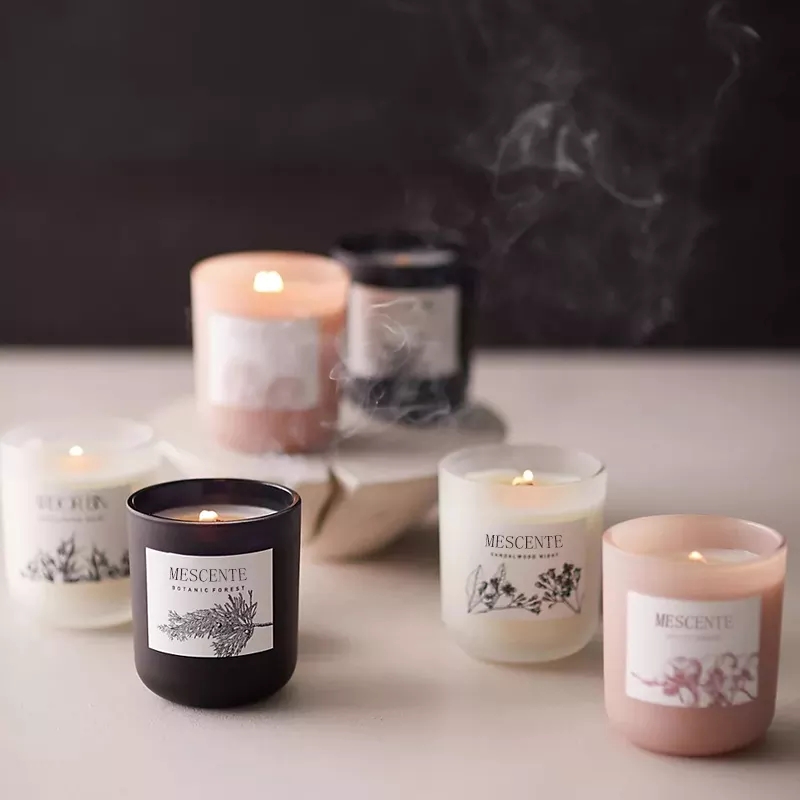 Partihandel Private Label Lyx Aromaterapi Naturlig Kristall Sojavax Doftljus för bröllopsdekoration