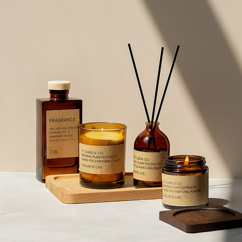 M&Scent lyxig inredning hem vass diffusor och doftljus set med box förpackning