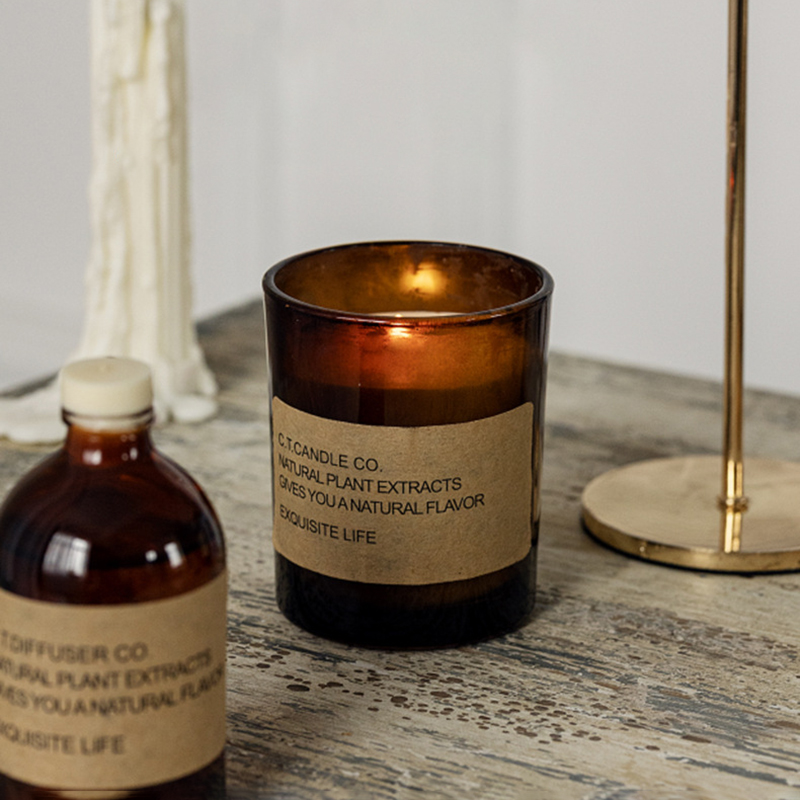 M&Scent lyxig inredning hem vass diffusor och doftljus set med box förpackning