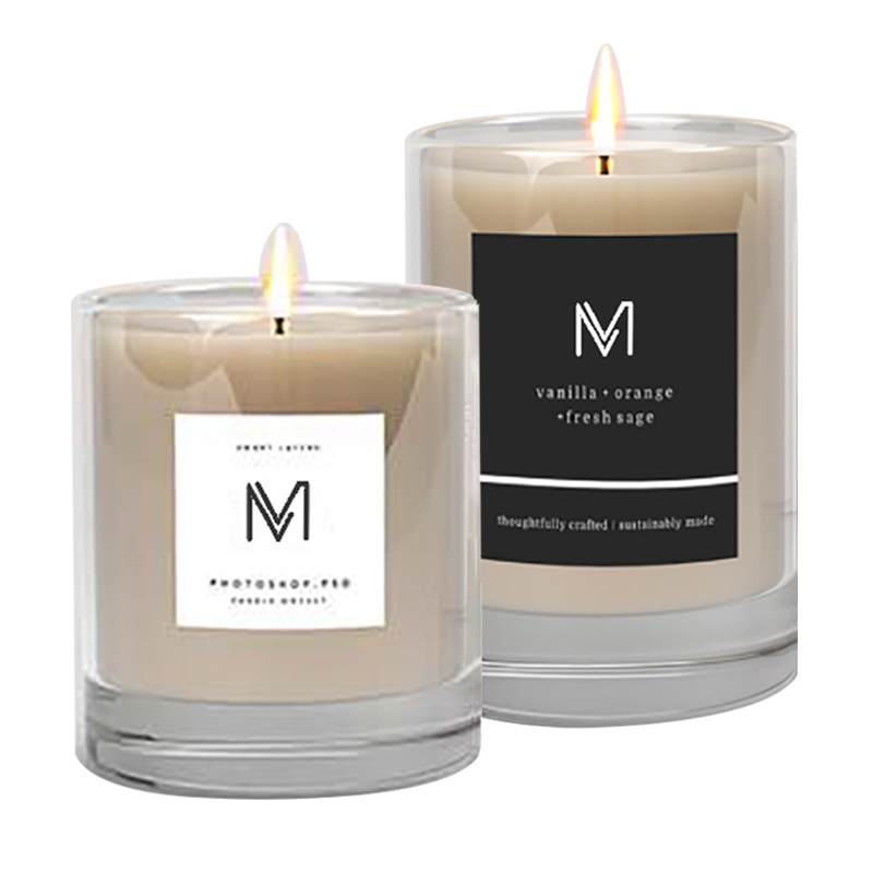 M&Scent grossistfabrik direkt lyxiga private label sojavax doftljus med låda i bulk