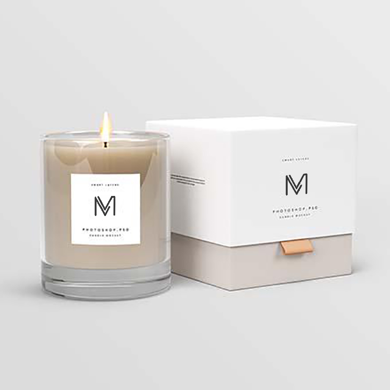 M&Scent grossistfabrik direkt lyxiga private label sojavax doftljus med låda i bulk