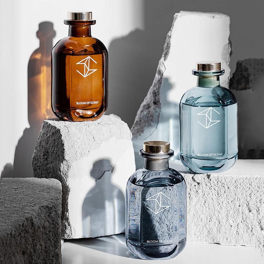 M&Scent 500ml julglassdiffusor i kristall, presentset för vassspridare för hemmet