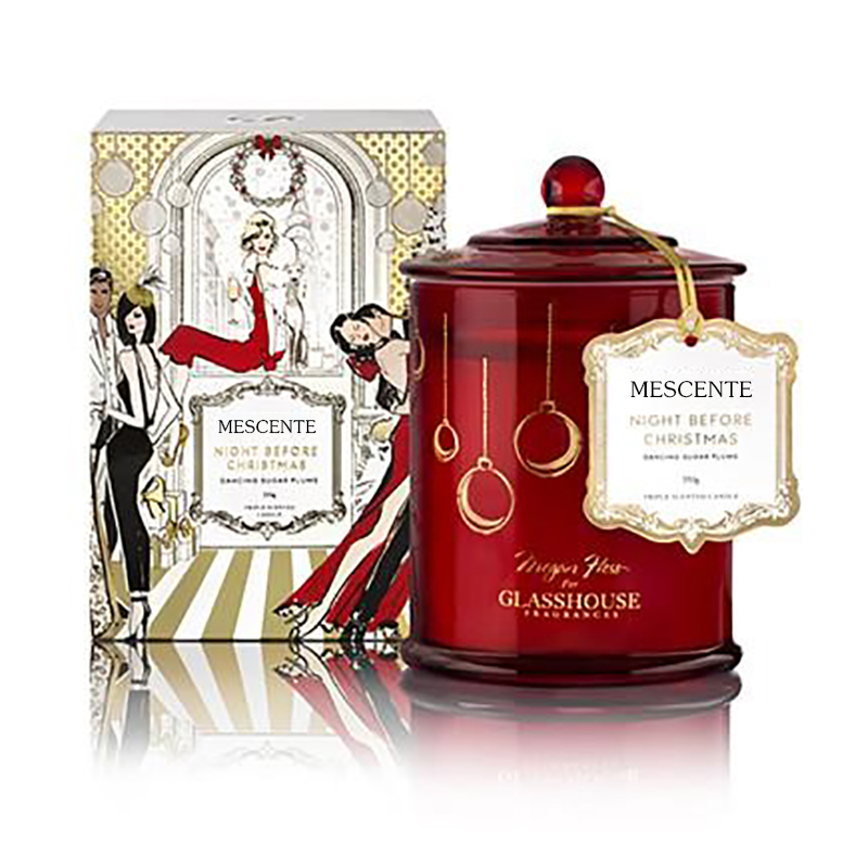 M&Scent Grossist Lyx Custom Private Label Julkupolburk Doftsojaljus med lås