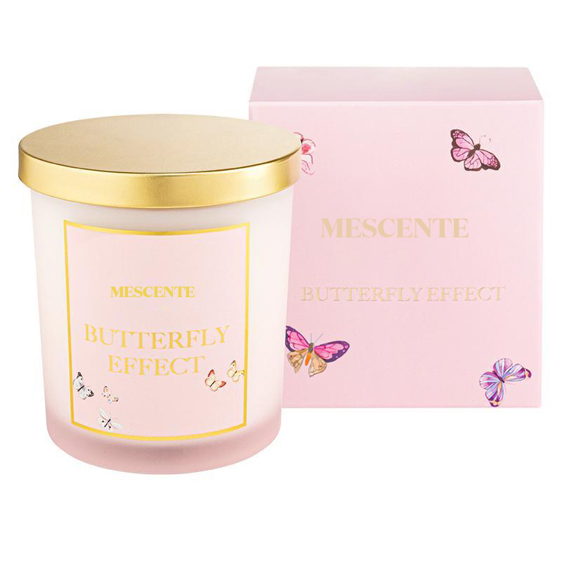 M&Scent grossist Ny lyx anpassad privat etikett julkristallburkar Kerzen doftsojaljus med lås