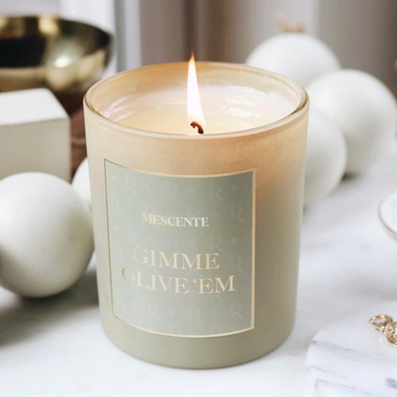 M&Scent grossist Ny lyx anpassad privat etikett julkristallburkar Kerzen doftsojaljus med lås