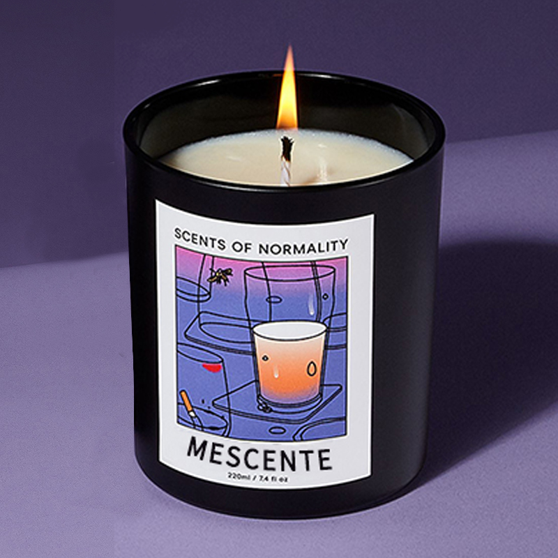 M&Scent Grossist Lyx Custom Private Label Handgjorda Christmas Crystal Aroma Doft Sojavaxljus