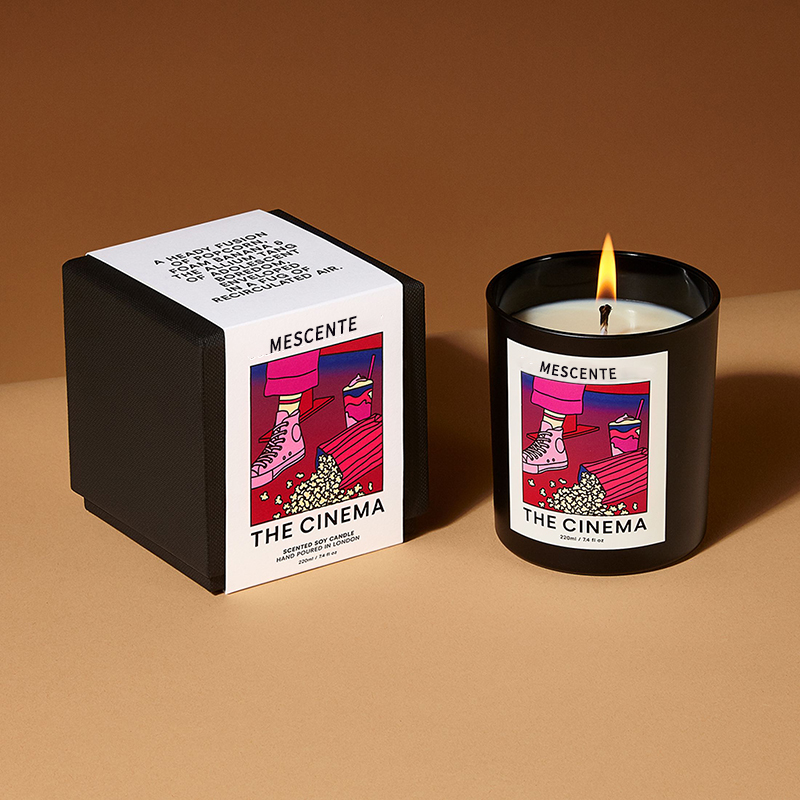 M&Scent Grossist Lyx Custom Private Label Handgjorda Christmas Crystal Aroma Doft Sojavaxljus