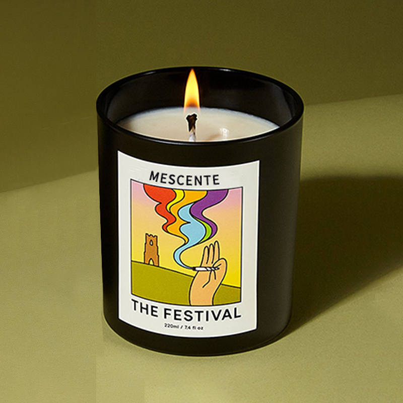 M&Scent Grossist Lyx Custom Private Label Handgjorda Christmas Crystal Aroma Doft Sojavaxljus