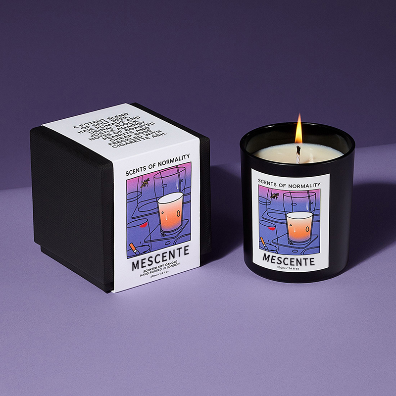 M&Scent Grossist Lyx Custom Private Label Handgjorda Christmas Crystal Aroma Doft Sojavaxljus