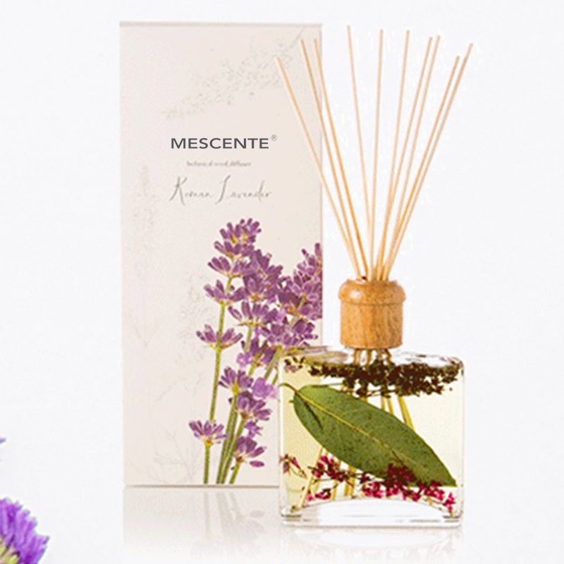 Grossist högkvalitativ lyx anpassad privat etikett blomma Sola Wood Aroma Reed Diffuser med låda