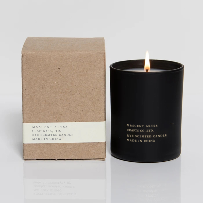 M&Scent Grossist Billiga Private Label Large White Wood Wick Aromaterapi Doftljus med eterisk olja