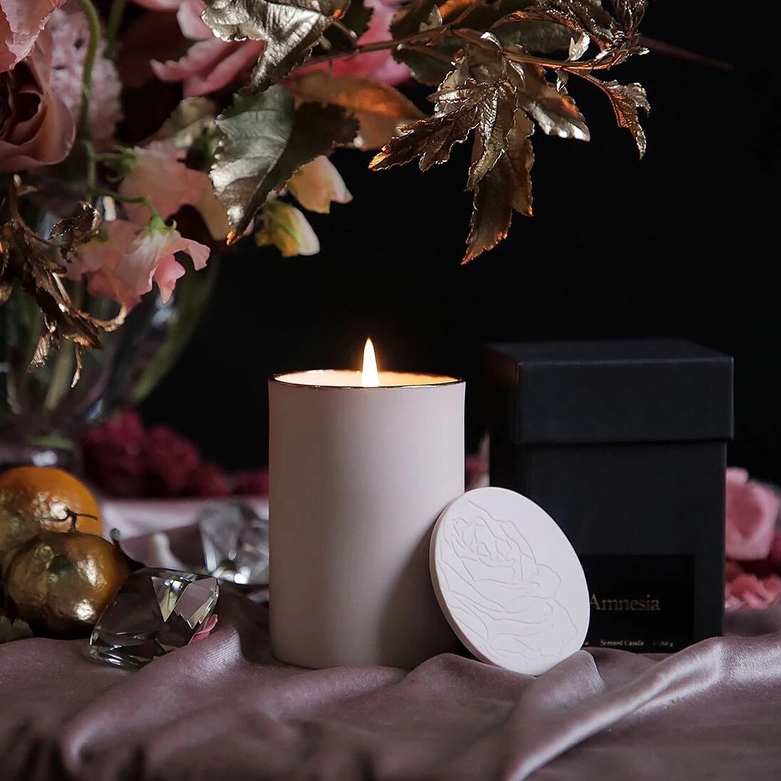 M&Scent Grossist Lyx Glashållare Billig Doftdoft Oljeljus Presentset med logotyp