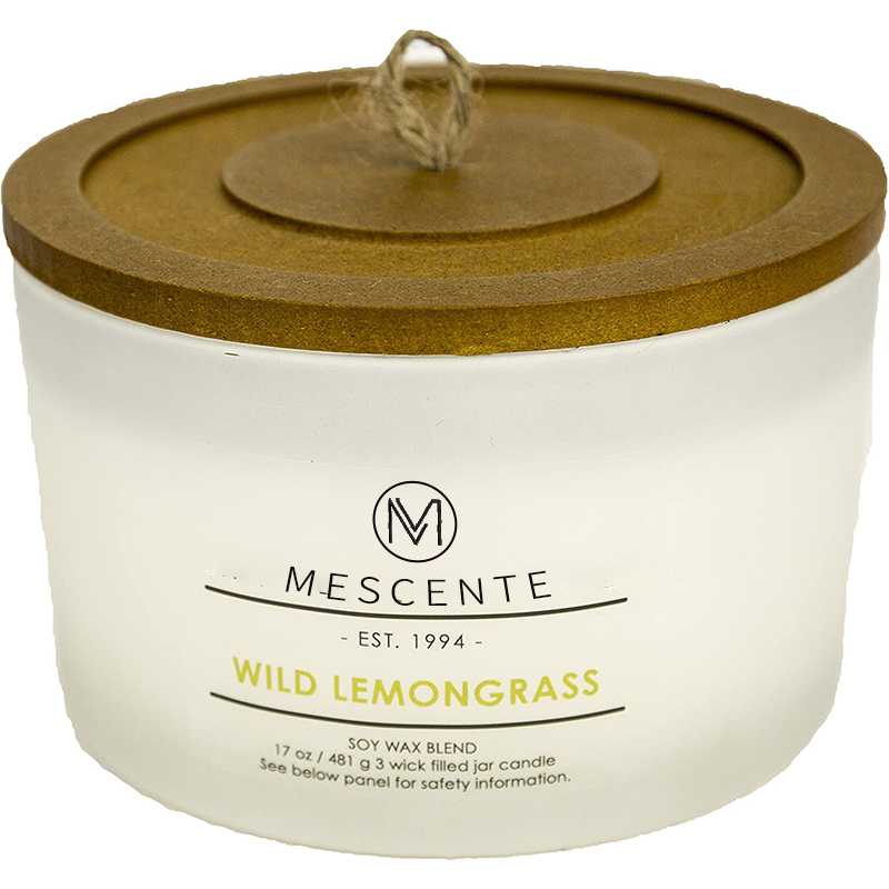 M&Scent grossist Custom Private Label glashållare Doftljus med kristaller i bulk