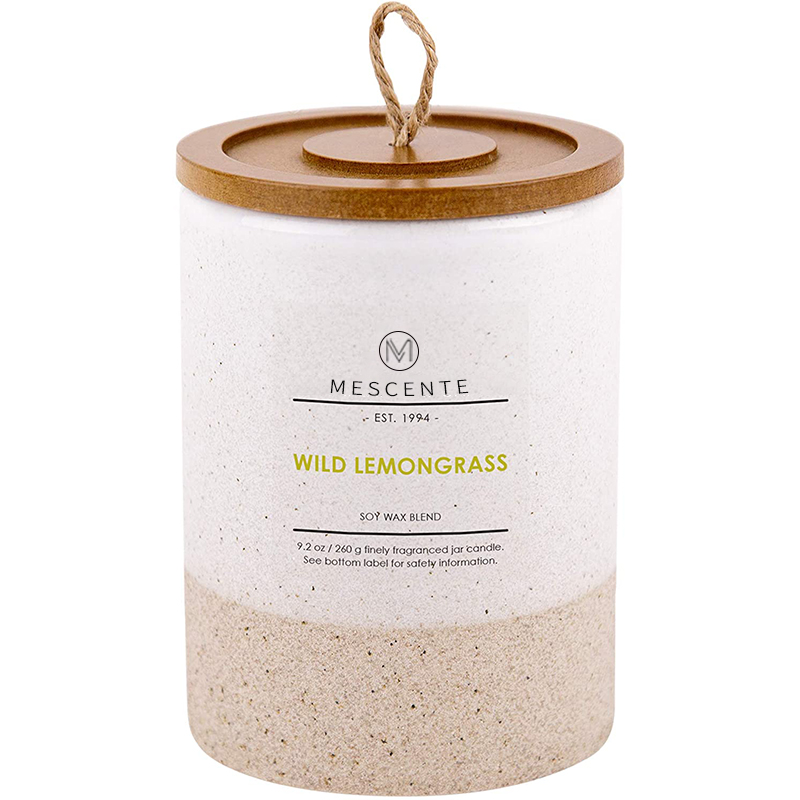 M&Scent grossist Custom Private Label glashållare Doftljus med kristaller i bulk