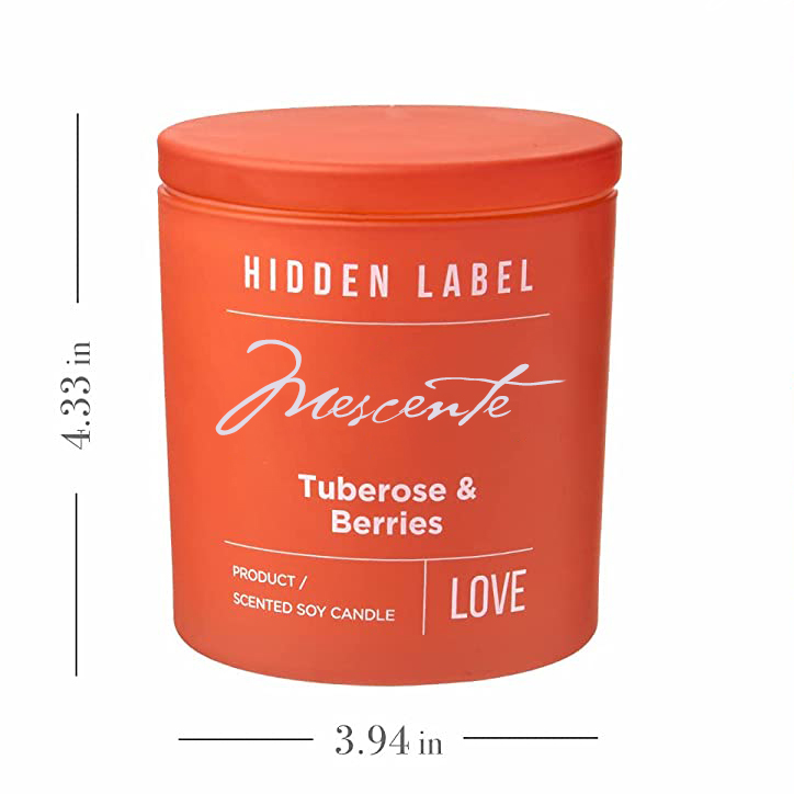 M&Scent Wholesale Luxury Private Label Svarta burkar Doftande sojavaxljus med kristaller