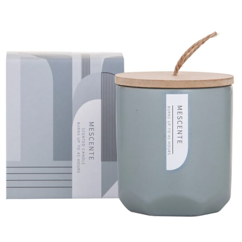 M&Scent Custom Luxury Skapa din egen träveke-doftande sojaljustillverkare i glasburk