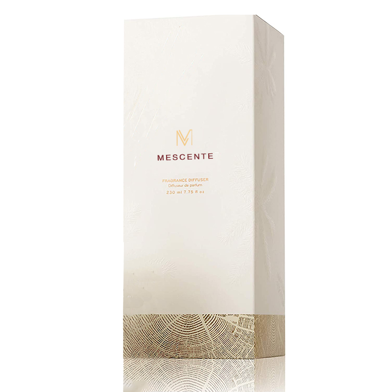 M&Scent Partihandel Lyxig glasflaska Stik Fiber Rund Träskruv Aroma Reed Diffuser Presentset