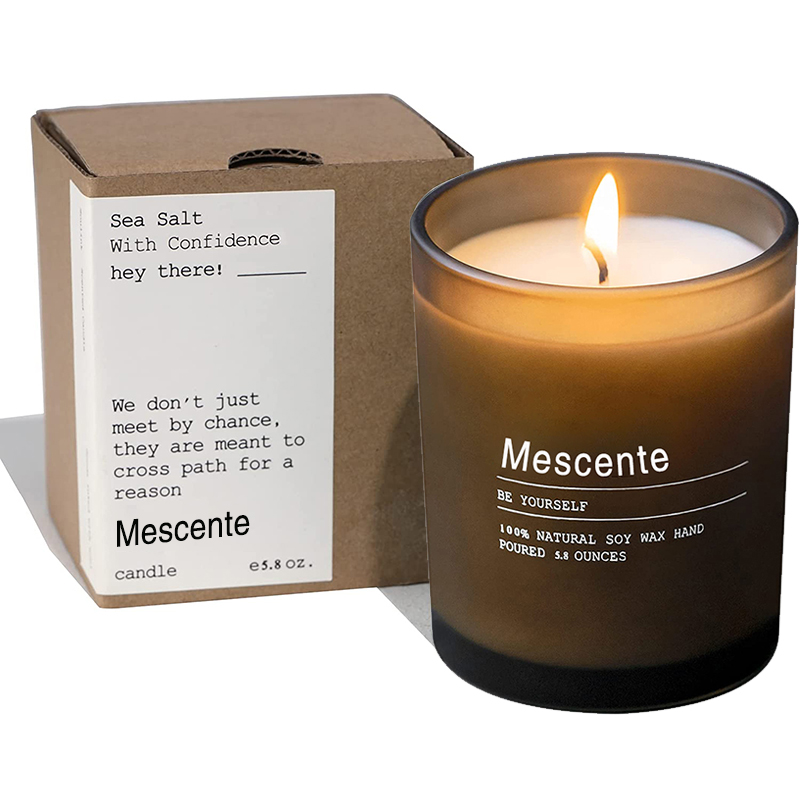 M&Scent anpassad bröllopsdekorationsburk Jasmine & Ylang Ylang doftljus med etiketter i bulk