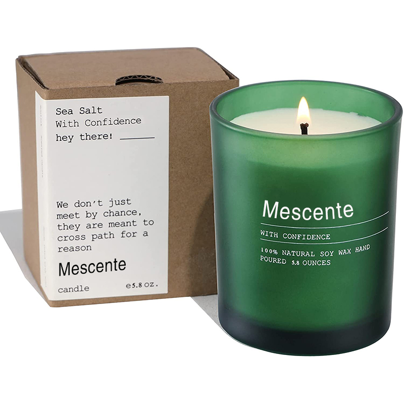 M&Scent anpassad bröllopsdekorationsburk Jasmine & Ylang Ylang doftljus med etiketter i bulk