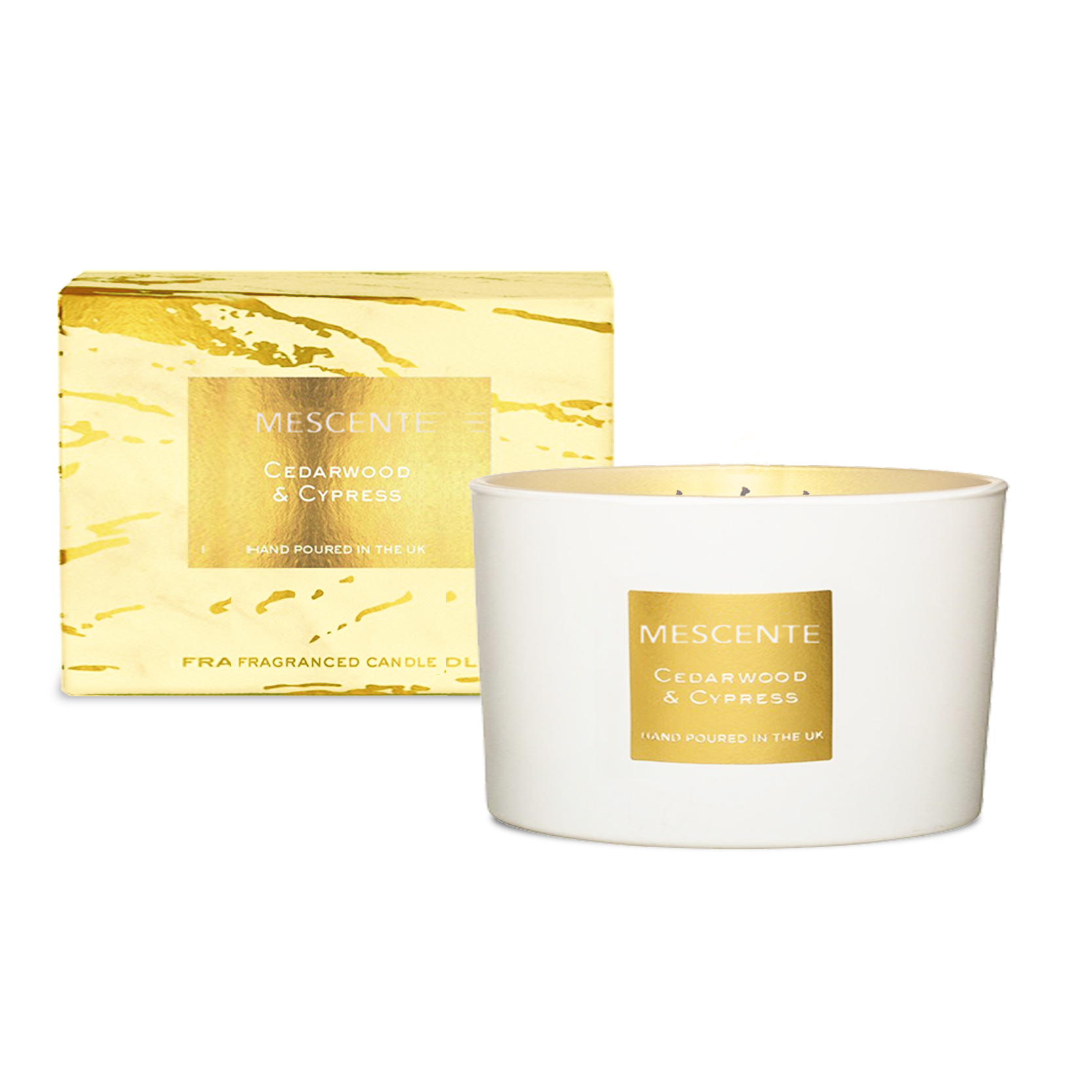 M&Scent i grossistledet dekorativ aromaterapi 3 vekar doftande kokospalmljus presentset