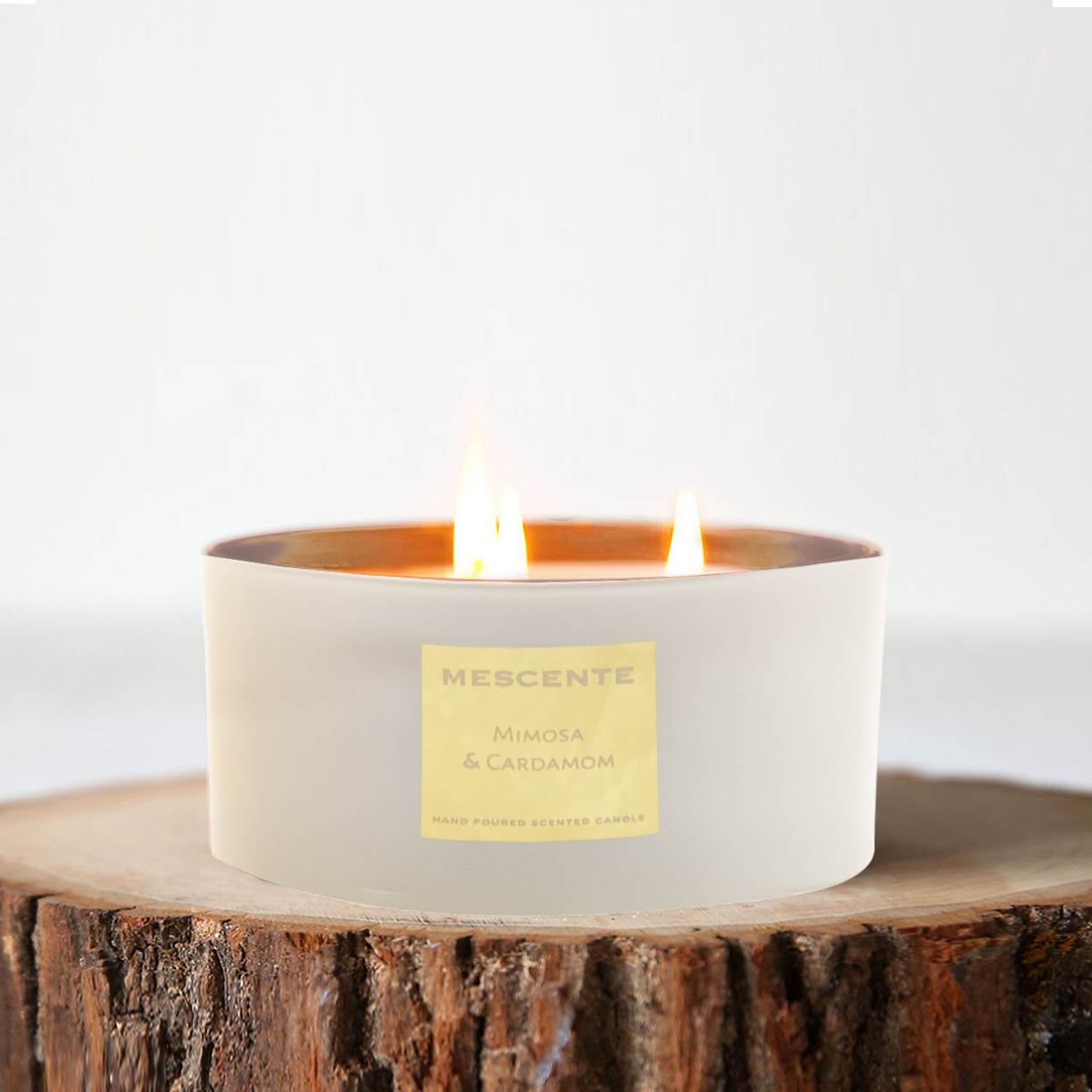 M&Scent i grossistledet dekorativ aromaterapi 3 vekar doftande kokospalmljus presentset