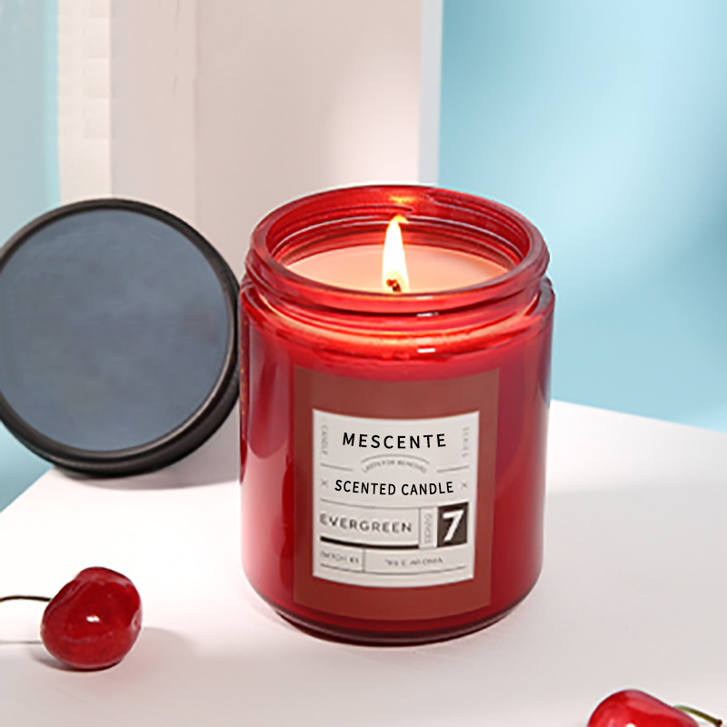 M&Scent custom private label lyxiga doftljus av sojavax med lock