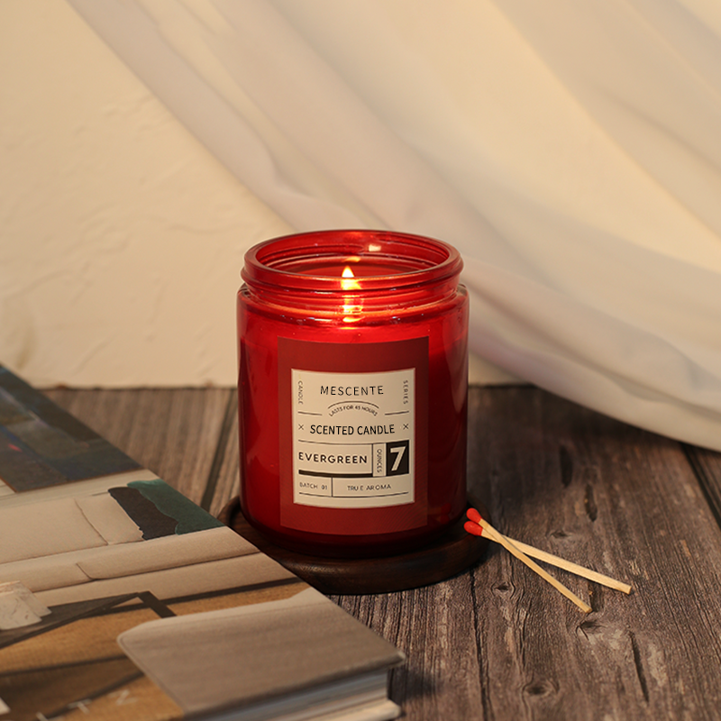 M&Scent custom private label lyxiga doftljus av sojavax med lock