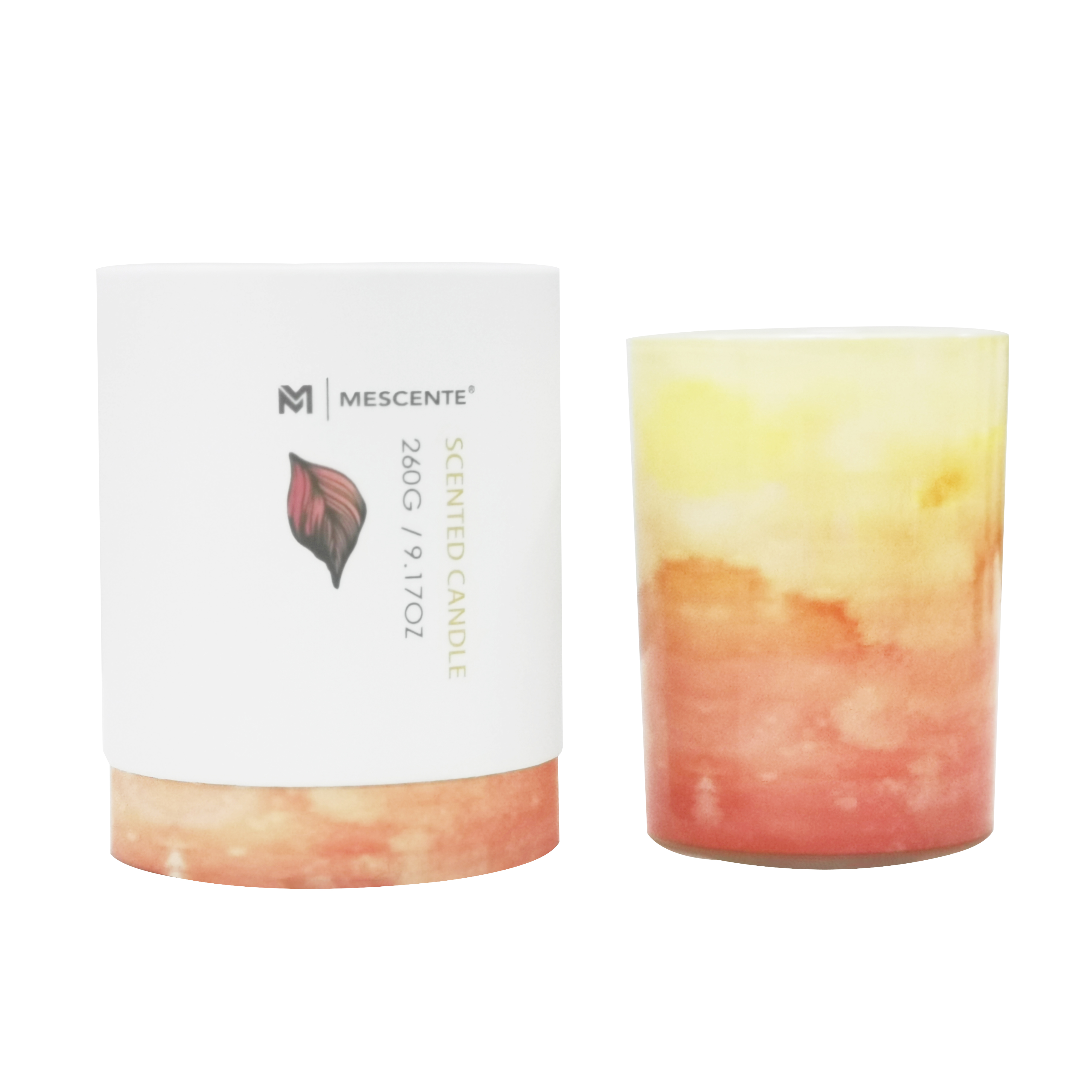 M&Scent grossist privat märke grön glasburk palmljus, andliga ljus