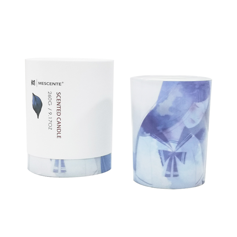 M&Scent grossist privat märke grön glasburk palmljus, andliga ljus