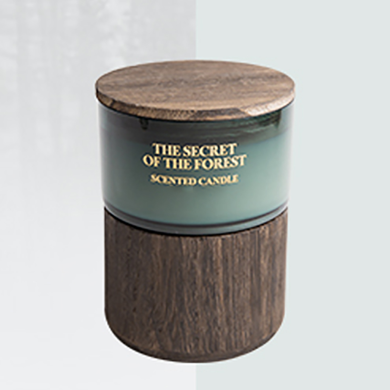 M&Scent anpassade glasburkar bulkbeställning doftljus av sojavax med kristaller