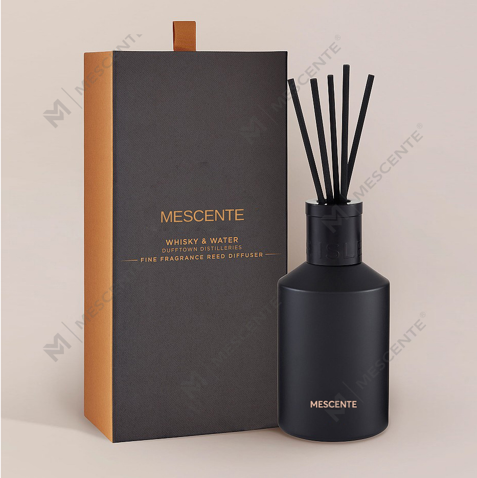 Dekoration Oem tryckt låda 20ml fyrkantig keramik Vranjes trälock hus parfym Aroma Reed Diffuser Oil