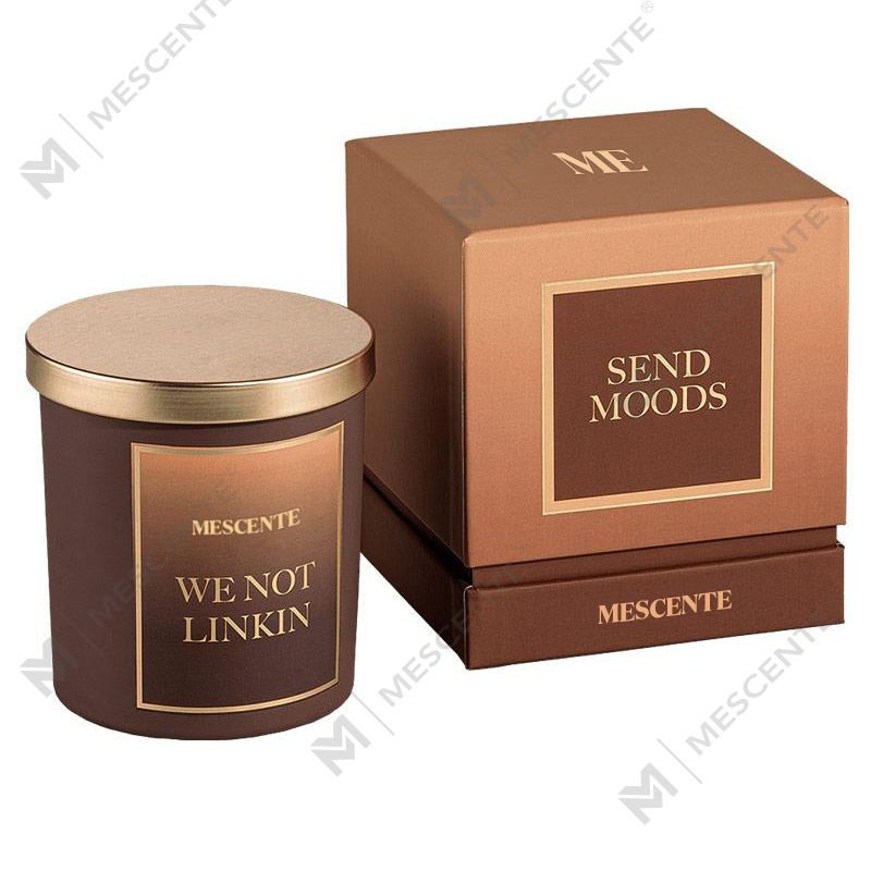 M&Scent grossist Ny lyx anpassad privat etikett julkristallburkar Kerzen doftsojaljus med lock