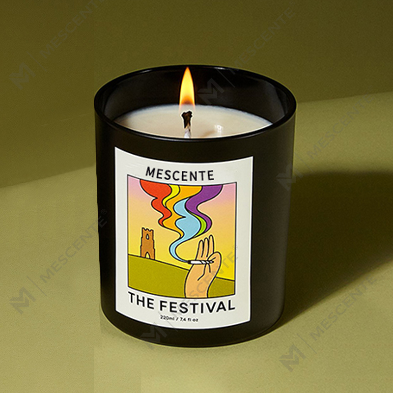 M&Scent Wholesale Lyx Custom Private Label Handgjorda Christmas Crystal Aroma Doft Sojavaxljus