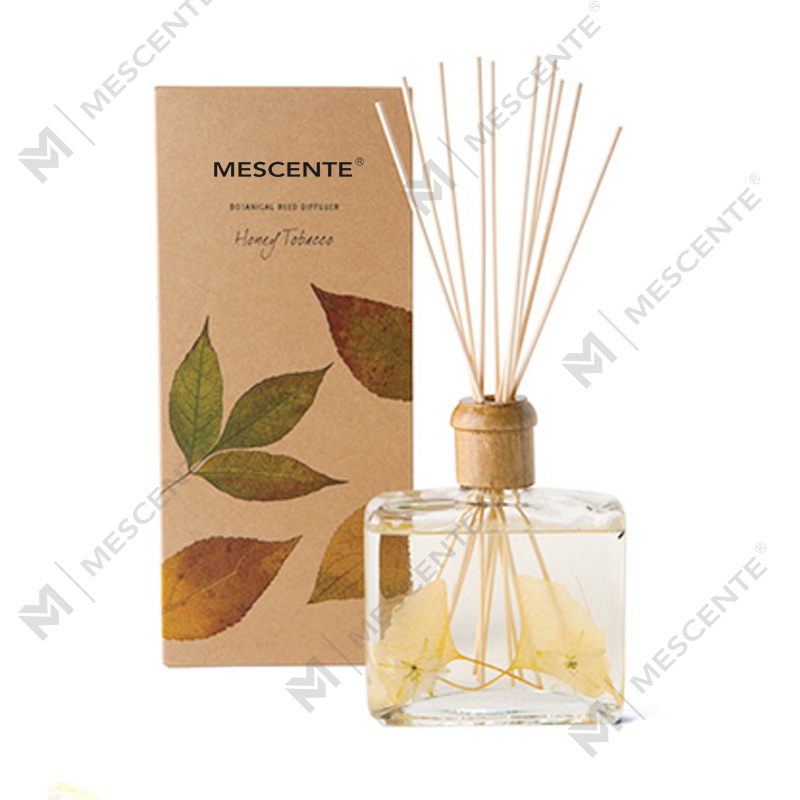 Grossist högkvalitativ lyx anpassad privat etikett blomma Sola Wood Aroma Reed Diffuser med låda