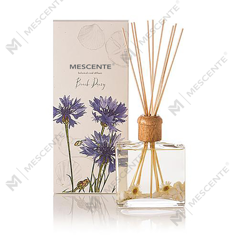 Grossist högkvalitativ lyx anpassad privat etikett blomma Sola Wood Aroma Reed Diffuser med låda
