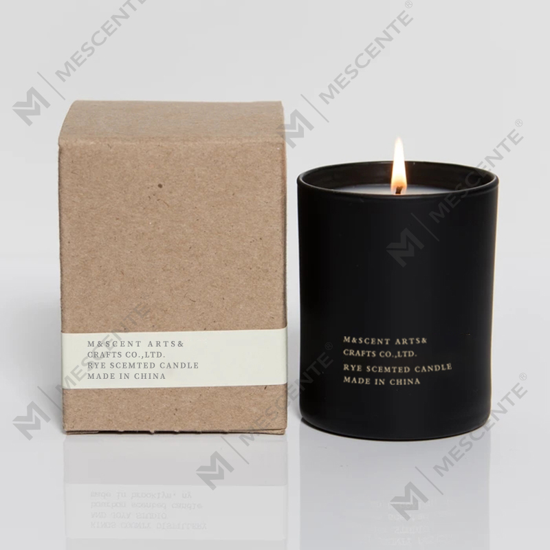 M&Scent Grossist Billigt Private Label Large White Wood Wick Aromaterapi Doftljus med eterisk olja