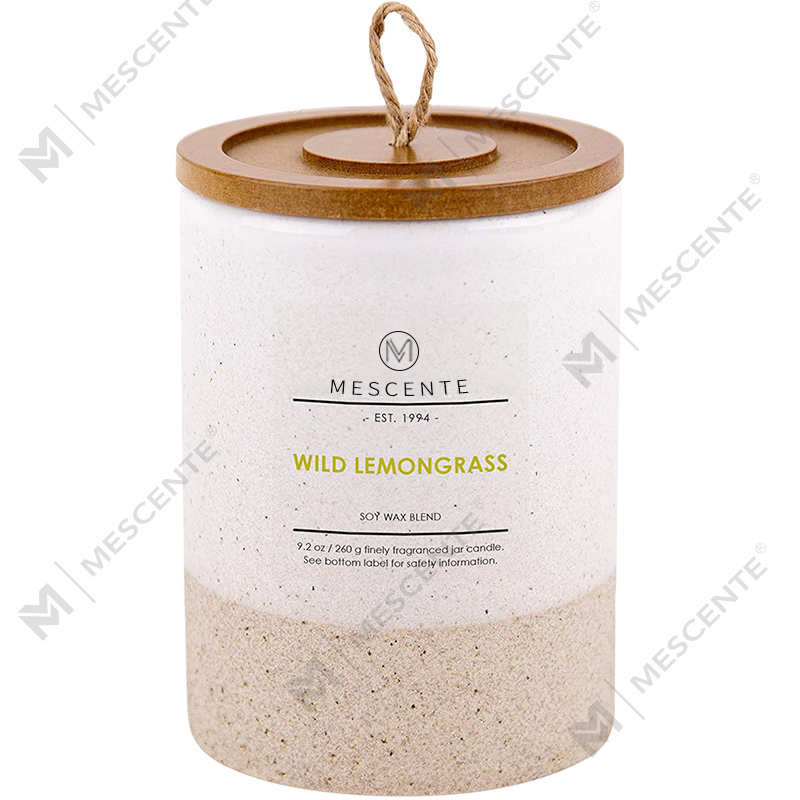 M&Scent grossist Custom Private Label glashållare Doftljus med kristaller i bulk
