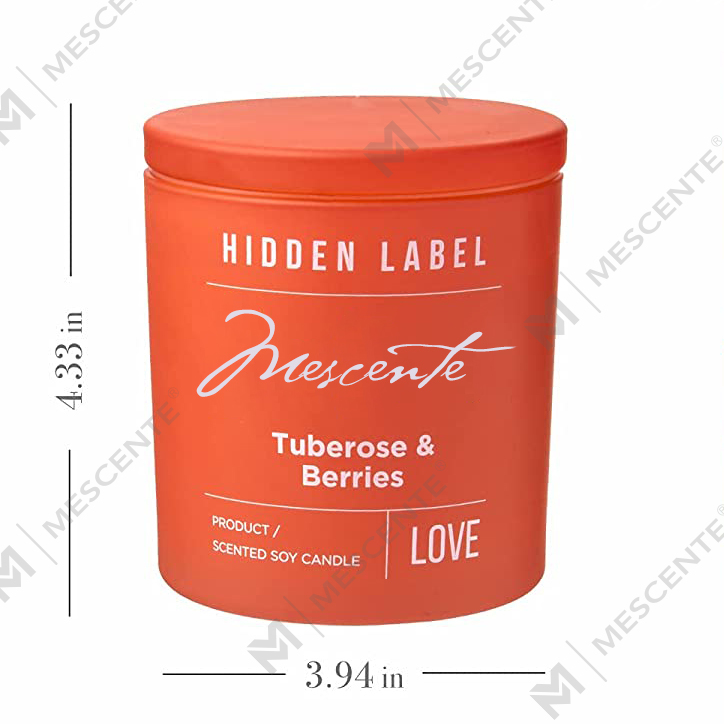 M&Scent Wholesale Luxury Private Label Svarta burkar Doftande sojavaxljus med kristaller