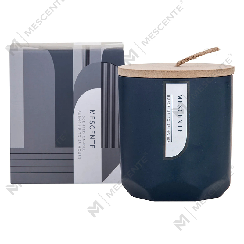 M&Scent Custom Luxury Skapa din egen träveke-doftande sojaljustillverkare i glasburk
